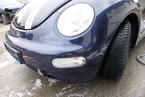 New Beetle 9C Stoßstange vorne Stoßfänger vorn blau LG5T mit Nebelscheinwerfer (178021)