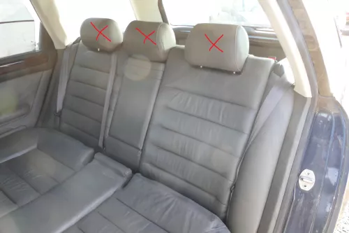 A6 4B Kombi Avant Rückbank Rücksitzbank Sitz Rücksitz Buffalino grau swing Leder (178128)