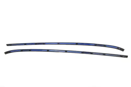 2x VW Polo 6N2 Dachleisten Leisten Dach blau LW5Z Leiste Dachleiste rechts+links (178389)