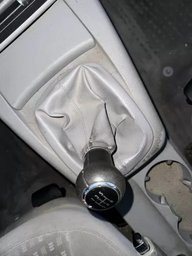 VW Passat 3B 3BG Schaltknauf Schaltsack Schaltung Schaltknüppel 5-Gang grau (178922)