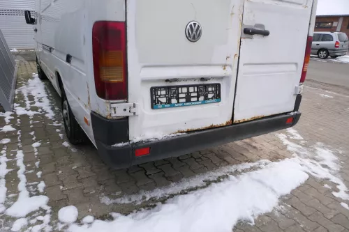 VW LT 35 2D Stoßstange hinten Frontstoßstange schwarz Träger (179202)