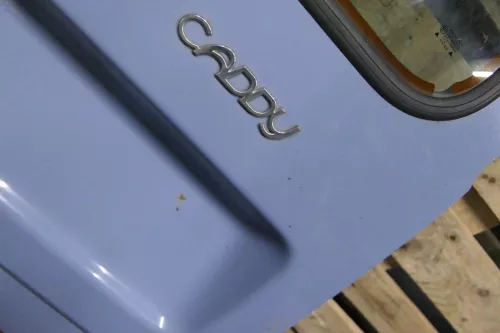 VW Caddy 9K Seat Inca Tür hinten rechts Heckklappe Hecktür blau + Scheibe (179279)