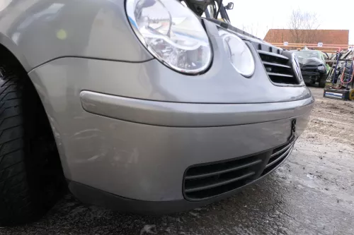 VW Polo 9N Stoßstange Frontstoßstange vorne silber grau LAD7W (179413)
