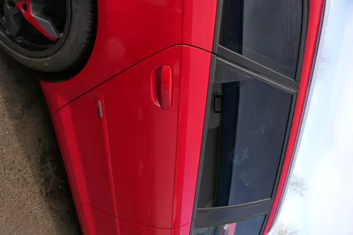 Audi A3 8P 4/5-Türer Tür hinten rechts Rahmen Türblatt rot LY3J (179478)