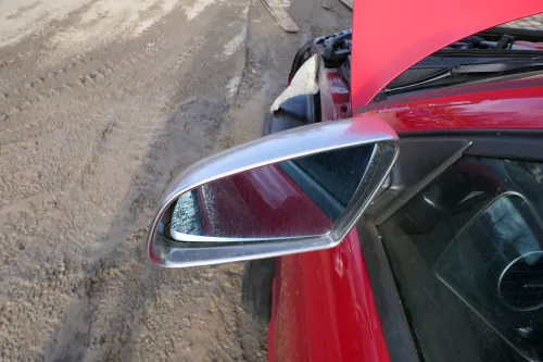 2xAudi A3 8P elektrischer Spiegel Außenspiegel vorne links + rechts silber chrom (179481)
