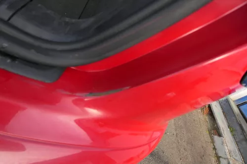 Audi A3 8P Stoßstange Stoßfänger hinten 4/5-Türer rot LY3J - Doppelrohr (179494)