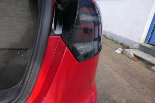 Audi A3 8P Stoßstange Stoßfänger hinten 4/5-Türer rot LY3J - Doppelrohr (179494)