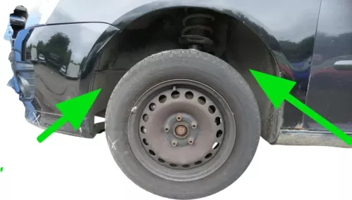Golf 5 1K & 5M Plus Radhausschale Dämpfung Radhaus vorne links - 2-Teilig