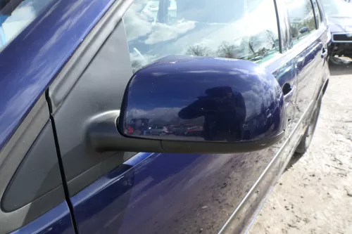 VW Polo 9N elektrischer Spiegel Außenspiegel links vorne blau LB5N (180028)