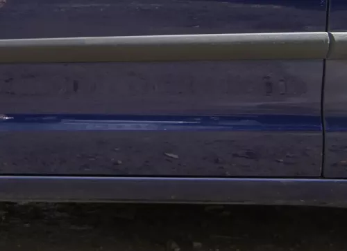 VW Polo 9N 9N3 Tür vorne links Fahrertür 4/5-Türer blau LB5N ohneAnbauteile (180031)