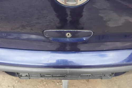 VW Polo 9N 9N3 Stoßstange Heckstoßstange hinten blau LB5N (180035)