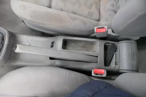 VW Golf 4 Bora Mitteltunnel Aschenbecher hinten Verkleidung grau 