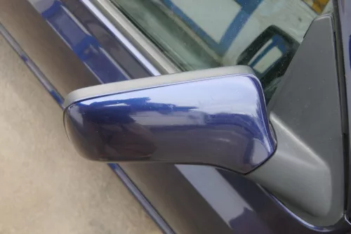 VW Golf 3 Cabrio 1E elektrischer Spiegel Außenspiegel rechts blau LC5U (180221)