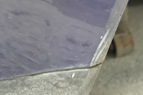 VW Golf 4 Limousine Stoßstange hinten Heckstoßstange Stoßfänger blau LB5N (180272)