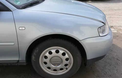 Audi A3 8L Kotflügel vorne rechts blau LY7R türkis (ab ca. 1999) Facelfit 