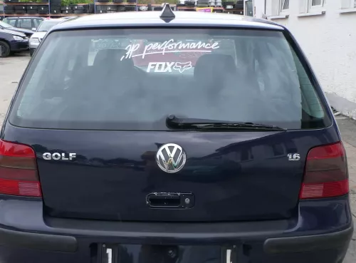 VW Golf 4 Limousine Heckklappe Kofferraumklappe Klappe hinten blau LA5G -ohneAnb