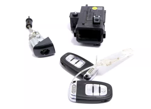 Audi A4 8K B8 Zündschloß Schloß Zündung 2 Schlüssel 8K0909131C + Türschloß links (180889)