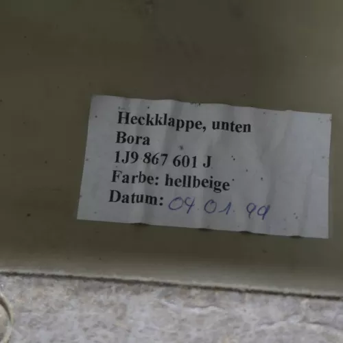 Golf 4 Kombi Abdeckung Verkleidung Kofferraum hinten Heckklappe Deckel Hellbeige (181054)