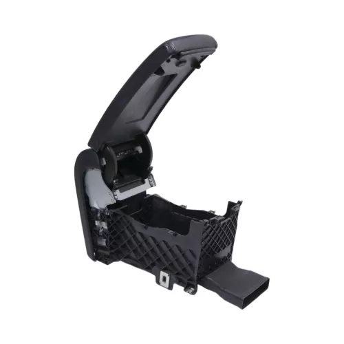 VW Passat 3C Mittelarmlehne Armlehne Fach Deckel Leder schwarz (181060)