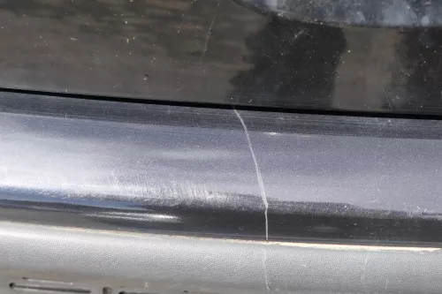 VW Polo 9N 9N3 Stoßstange Heckstoßstange hinten schwarz L041 (181214)