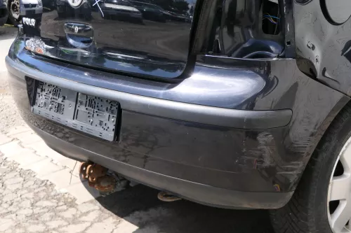 VW Polo 9N 9N3 Stoßstange Heckstoßstange hinten schwarz L041 (181214)