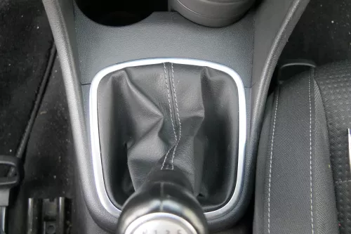 Polo 6R 6C Schaltknauf Schaltsack Schaltknüppel schwarz 5-Gang Leder  TOUR (181263)