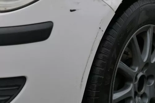 VW Polo 9N3 Stoßstange vorne Frontstoßstange Stoßfänger weiß LB9A (181297)