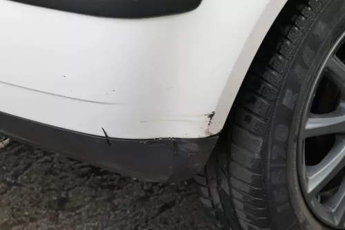 VW Polo 9N 9N3 Stoßstange Heckstoßstange hinten weiß LB9A (181303)