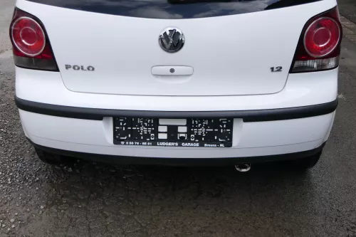 VW Polo 9N 9N3 Stoßstange Heckstoßstange hinten weiß LB9A (181303)