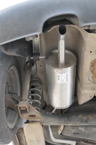 Fabia 6Y Polo 9N Auspuff Endschalldämpfer hinten 1,2 AWY AZQ BMD BME (181314)