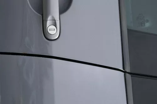VW Golf Plus 5M Tür hinten links grau LA7T - mit Rahmen (181336)