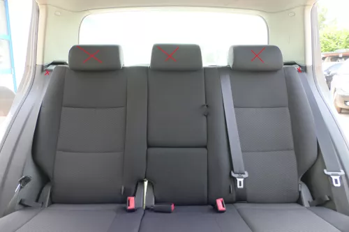 VW Golf 5M Plus Sitze Rückbank Rücksitzbank Lehne hinten schwarz(ohneKopfstützen (181355)