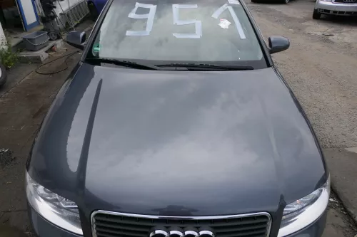 Audi A4 B6 8E Motorhaube Haube Klappe grau LX7Z +Grill