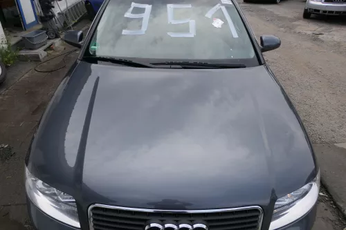 Audi A4 B6 8E Motorhaube Haube Klappe grau LX7Z +Grill (181390)