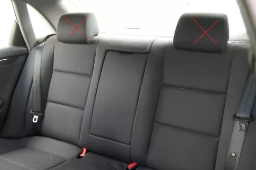 Audi A4 B6 B7 8E Limousine Sitz Rückbank hinten schwarz umklappbar blau maritim (181482)