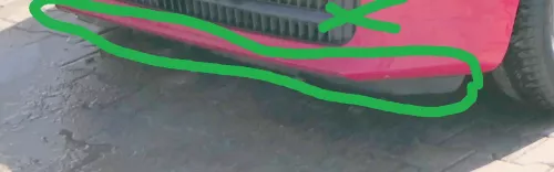 Skoda Citigo NUR Lippe Spoiler unten an Stoßstange vorne Frontstoßstange  (181593)