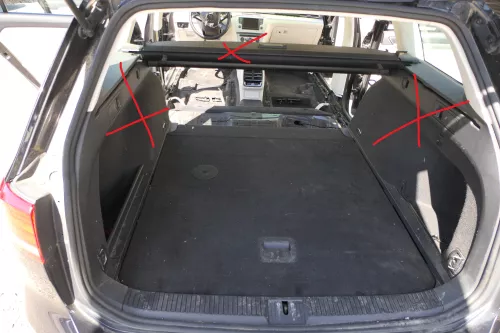 VW Passat 3C B8 3G  Verkleidung Kofferraum Teppich Boden Reserverad Abdeckung (181736)