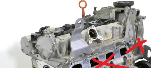 VW Golf 5 Plus Deckel mit Nockenwellen 1,6 FSI BLF BLP (KEIN Zylinderkopf!!) (181848)