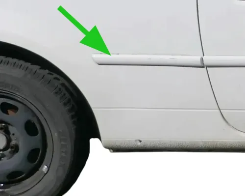 Lupo NUR Zierleiste Leiste Abdeckung rechts hinten - weiß LB9A