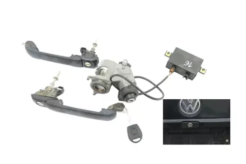 VW Golf 3 4 Cabrio 1E Schloßsystem mit Türschloß Tür Zündschloß 1x Schlüssel (182129)