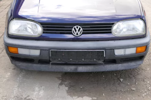 VW Golf 3 Grill Kühlergrill VW Zeichen Logo Grillleiste Leiste blau LC5L (182172)