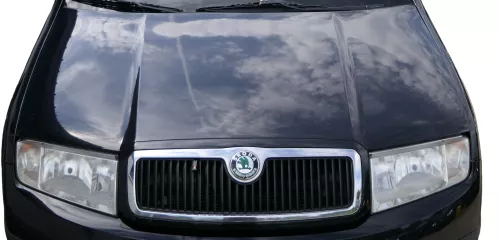 Skoda Fabia 6Y Motorhaube Klappe vorne schwarz LF9R mit Grill vorn (182291)