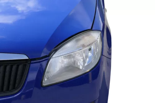 Skoda Fabia 5J Roomster Motorhaube Haube Klappe vorne blau LF5K (182549)