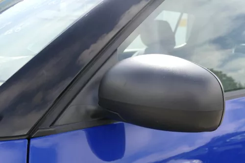 Skoda Fabia 5J mechanisch Spiegel Außenspiegel links mit Glas schwarz matt (182551)