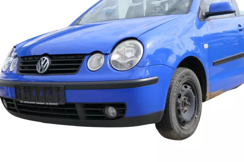 VW Polo 9N Stoßstange Frontstoßstange vorne blau LA5F (182728)