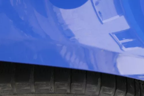 VW Polo 9N 9N3 Stoßstange Heckstoßstange hinten blau LA5F (182736)