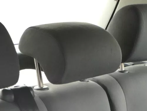 VW Polo 9N 9N3 Cross Fun Kopfstütze hinten mitte mittig Goal blau Nähte anthrazi (182742)