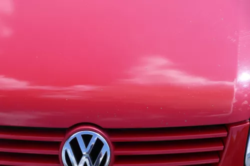 VW Polo 6N2 Motorhaube Haube vorne Klappe rot LP3G (182782)