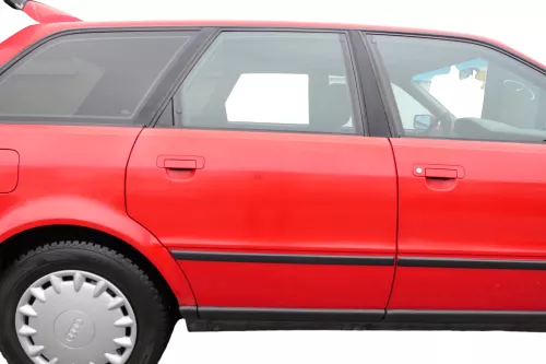 Audi 80 90 Tür hinten rechts Rahmen Türblatt rot LY3H -ohne Anbauteile (182812)
