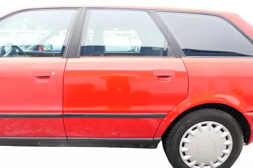 Audi 80 90 Tür hinten links Rahmen Türblatt rot LY3H -ohne Anbauteile (182814)